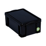 Really Useful Box® BIN,9.51QT,LATCH,BK 9BK-PK4