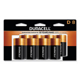 Duracell® Coppertop Alkaline D Batteries, 8/pack MN13R8DW