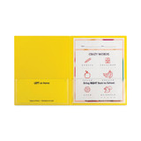 C-Line® Classroom Connector Folders, 11 x 8.5, Yellow, 25-Box 32006 USS-CLI32006