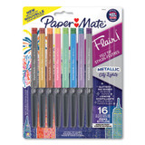 Paper Mate® PEN,MET FLAIR,16PK,AST 2129448