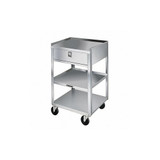 Lakeside Mobil Equipment Stand,Silver Cabinet 356