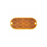 Manufacturer Varies Color Reflector,Oval,Amber,4-3/8" L 21-0024-02