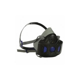 3m Half Mask Respirator,Silicone,Gray  HF-801SD
