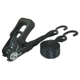 Sim Supply Tie Down Strap,S-Hook,Black,PK2  32J628