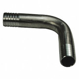 Dixon Barbed Hose Fitting,Hose ID 1/4",N/A 1770404SS