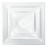 American Louver Ceiling Diffuser,White,14" Duct Size STR-C-14W