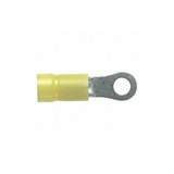 Panduit Ring Terminal,3/8in.,Yellow,600V,PK50 PV10-38R-L