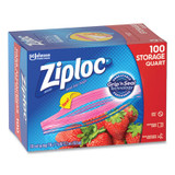 Ziploc® Seal Top Bags, 1 Qt, 7.44" X 7", Clear, 100/box 316962