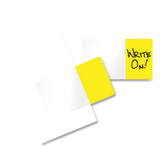 Redi-Tag® Easy-To-Read Self-Stick Index Tabs, Yellow, 50/pack 76805