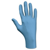 7500 Series Nitrile Disposable Gloves, Rolled Cuff, Medium, Blue