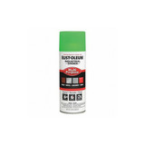 Rust-Oleum Industrial Spray Paint,Fluor.,Green,12oz 1632830