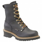 Carolina Shoe Logger Boot,EE,8,Black,PR CA9823