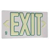 Sim Supply Exit Sign,8 3/4 in x 15 3/8 in,Plastic  GRAN4736