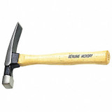 Westward Brick Layer Hammer,16 oz.,Hickory Handle 13P535