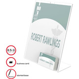 Deflecto Sign and Literature Holder,11" H,Clear 590601GR