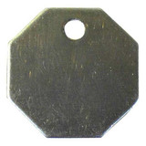 Manufacturer Varies Blank Tag,SS,1 1/4in H,1 1/4in W,PK100 41528