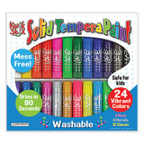 The Pencil Grip™ Kwik Stick Tempera Paint, 3.5", Assorted Colors, 24/Pack 604