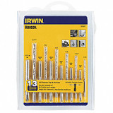 Irwin Drill/Tap Set,13pc,SAE 80187