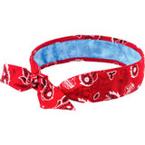 Ergodyne Chill-Its Evap. Cooling Bandana w/ Built-In Cooling Towel Tie Red Weste