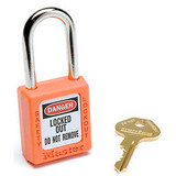 Master Lock Safety 410 Series Zenex Thermoplastic Padlock Orange 410ORJ