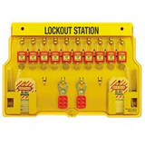 Master Lock Safety 10-Lock Padlock Station Zenex Thermoplastic Padlocks 1483BP41