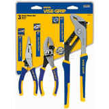 IRWIN VISE-GRIP 2078704 3 Piece Traditional Plier Set (Long Nose Slip Joint Tong