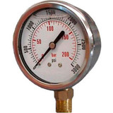 Dynamic 2-1/2 " Fluid Glycerine Filled Pressure Gage Stem 100 PSI