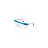 MCR Safety SS130 Stratos Safety Glasses Red/White/Blue Frame Clear Lens