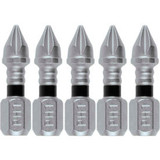 Makita Impact XPS #1 Phillips 1"" Insert Bit Matte Nickel 5/Pack