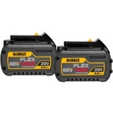 DeWALT DCB606-2 20/60V Li-Ion Flexvolt Battery 6Ah Extended Capacity 2Pk