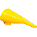 Eagle 10"" Polyethylene Funnel for Metal Type I Cans - Yellow F15FUN