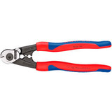 KNIPEX 95 62 190 SBA Wire Rope Cutters-Comfort Grip 7-1/2"" OAL
