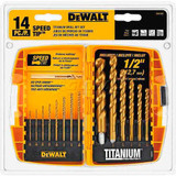DeWALT Titanium Speed Tip Drill Bit Set DW1341 14 Piece Set
