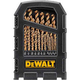 DeWALT DWA1269 Cobalt Pilot Point Drill Bit Set up to 1/2"" 29 Piece Set