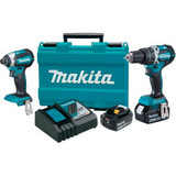 Makita XT269M 18V Brushless Cordless Hammer Drill & Impact Driver Combo Kit 4.0A