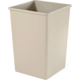 Rubbermaid Plastic Rigid Trash Can Liner For Rubbermaid Plaza Receptacle Beige