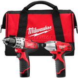 Milwaukee 2494-22 M12 Cordless 2-Tool Combo Kit