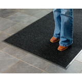 Apache Mills Brush & Clean Entrance Mat 3/8"" Thick 2' x 3' Charcoal