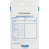 Global Industrial Cash Transmittal Bag 6""W x 9""H Clear 100/Pack
