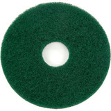 Global Industrial 13"" Scrubbing Pad Green 5 Per Case