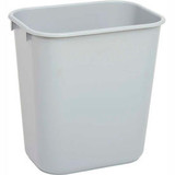 Rubbermaid Soft Molded Plastic Wastebasket 3.5 Gallon Capacity Gray