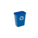 Rubbermaid Deskside Recycling Wastebasket 10-1/4 Gallon Blue