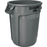 Rubbermaid Brute 2632 Trash Container w/Venting Channels 32 Gallon - Gray