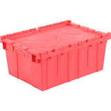 Global Industrial Plastic Attached Lid Shipping & Storage Container 21-7/8x15-1/