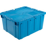 Global Industrial Plastic Attached Lid Shipping & Storage Container 23-3/4x19-1/