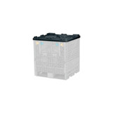 Monoflo Folding Bulk Shipping Container Lid BC3230LID - 32""L x 30""W Black