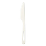 World Centric® Tpla Compostable Cutlery, Knife, 6.7", White, 1,000/carton KNPS6