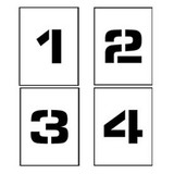 Individual Character Stencil 12"" - Number Set 0-9