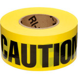 NMC Barricade Tape 3"" x 3000' Yellow Caution