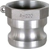 3/4"" Aluminum Camlock Fitting - Male Coupler x FPT Thread